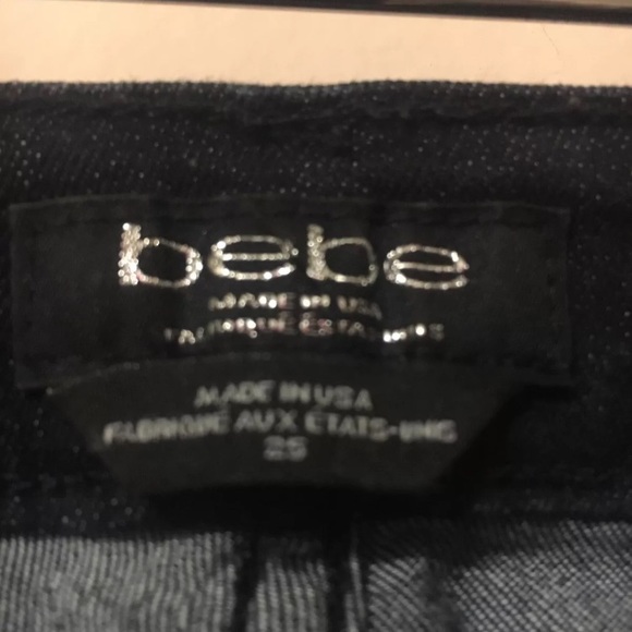 WORN 1X Bebe Bermuda Dark Denim Shorts - Picture 4 of 5